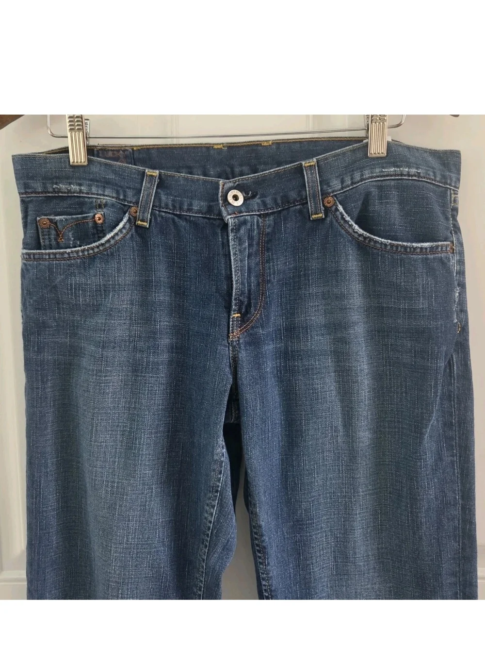 Lucky Brand Jeans Socialite Medium Wash Flap Pocket Pants Womens Size 12 31